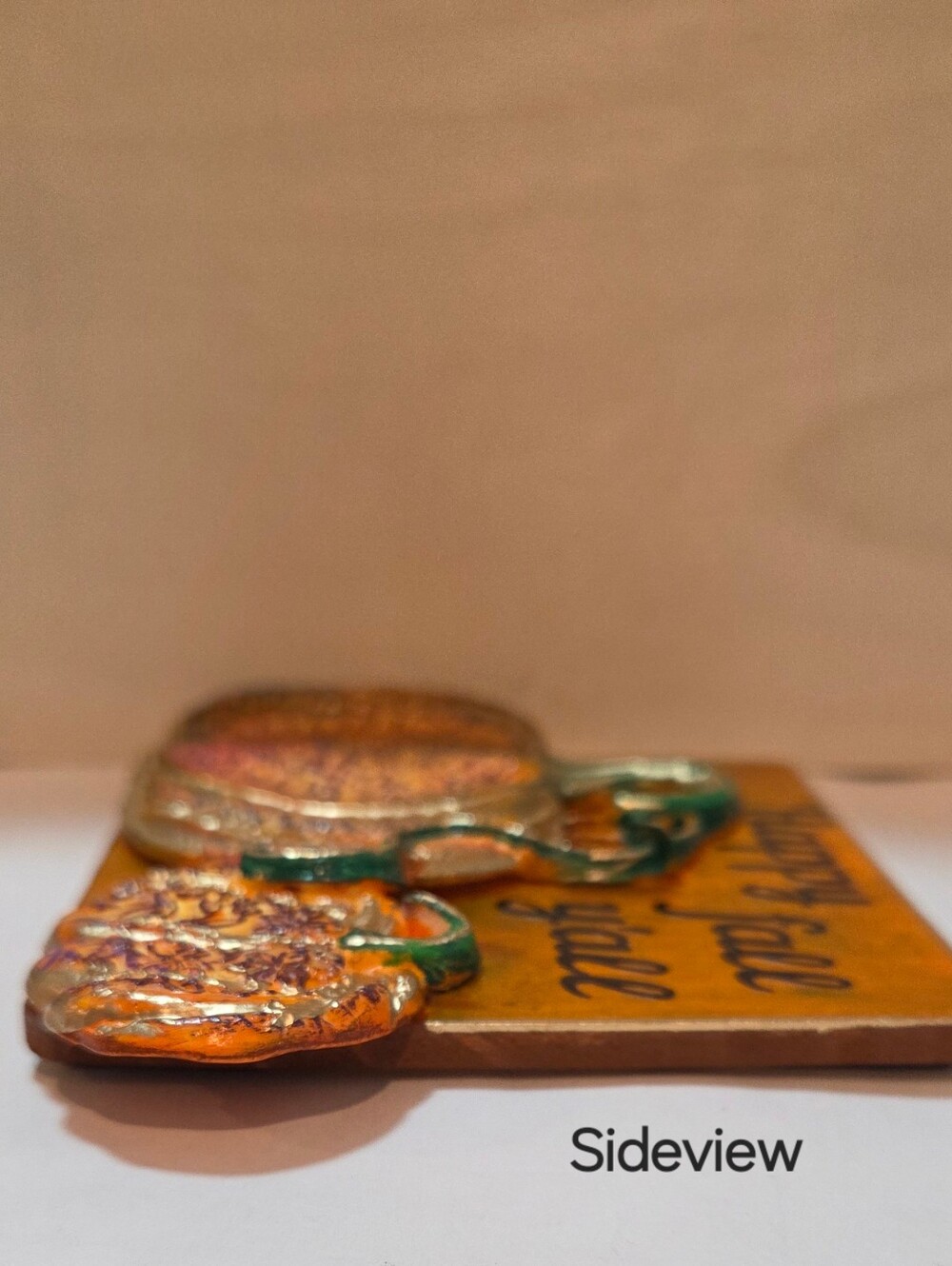 3D Handmade Decorative 'Happy Fall Y'all' Pumpkin Desk Sitter or Magnet! - Picture 6 of 14